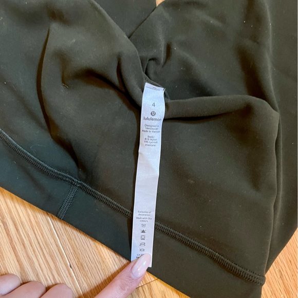 Green Lululemon Align Leggings - Picture 4 of 4